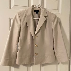 Ann Taylor cream blazer size 4
